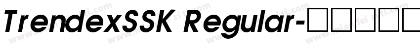 TrendexSSK Regular字体转换